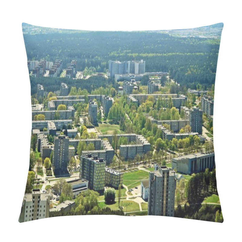 Personality  Vilnius City Capital Of Lithuania Aerial View Pillow Covers