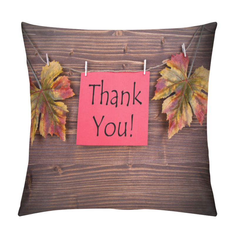 Personality  Red Label With Thank You Pillow Covers