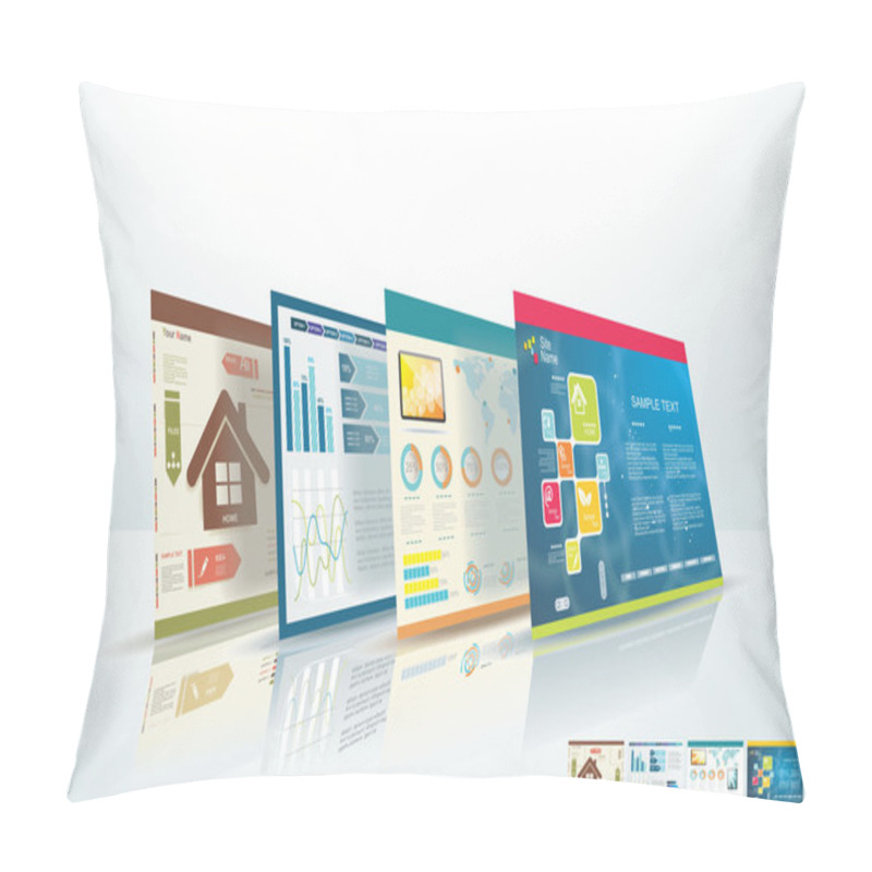 Personality  Web Design Concept Pillow Covers