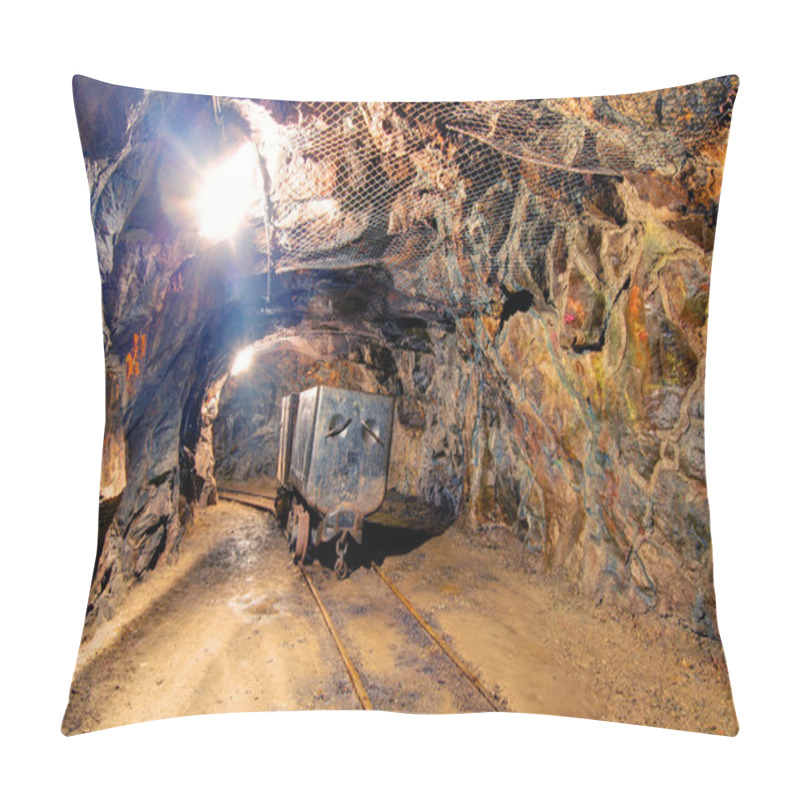 Personality  Railroad Mine Tunnel Pillow Covers