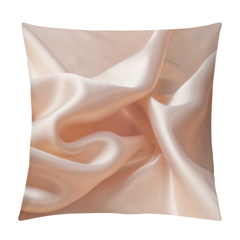 Personality  Silk Background Texture. Light Beige Pillow Covers