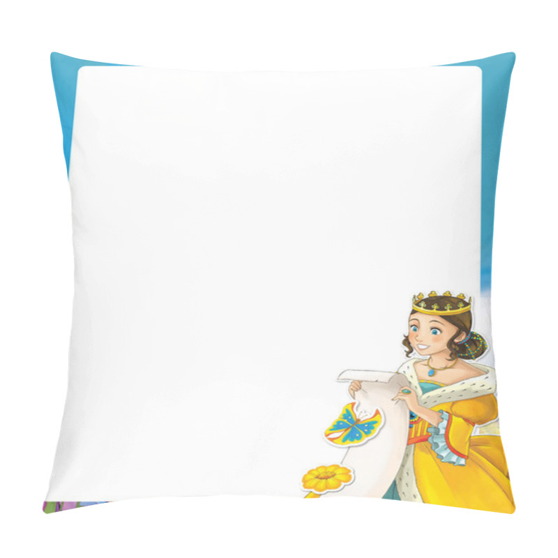 Personality  Cartoon Frame With Princess Pillow Covers