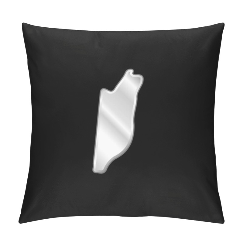 Personality  Belize Silver Plated Metallic Icon Pillow Covers