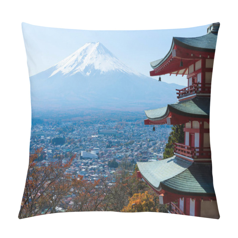 Personality  Chureito Pagoda And Mountain Fujisan Pillow Covers