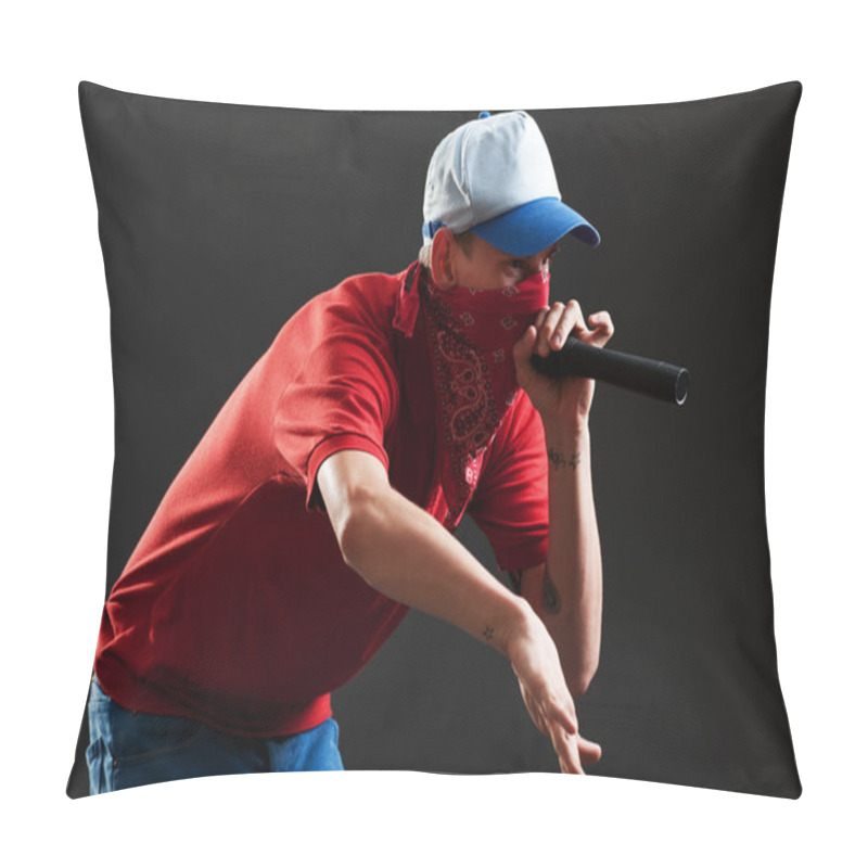 Personality  Rapper With Microphone Pillow Covers