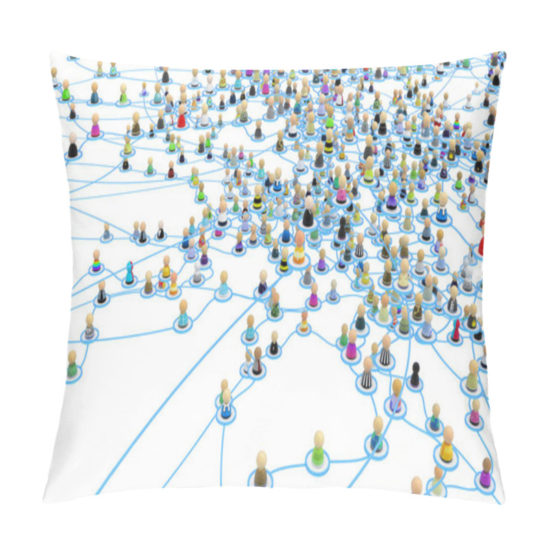 Personality  Cartoon Crowd Links, Layered System Close-Up Pillow Covers