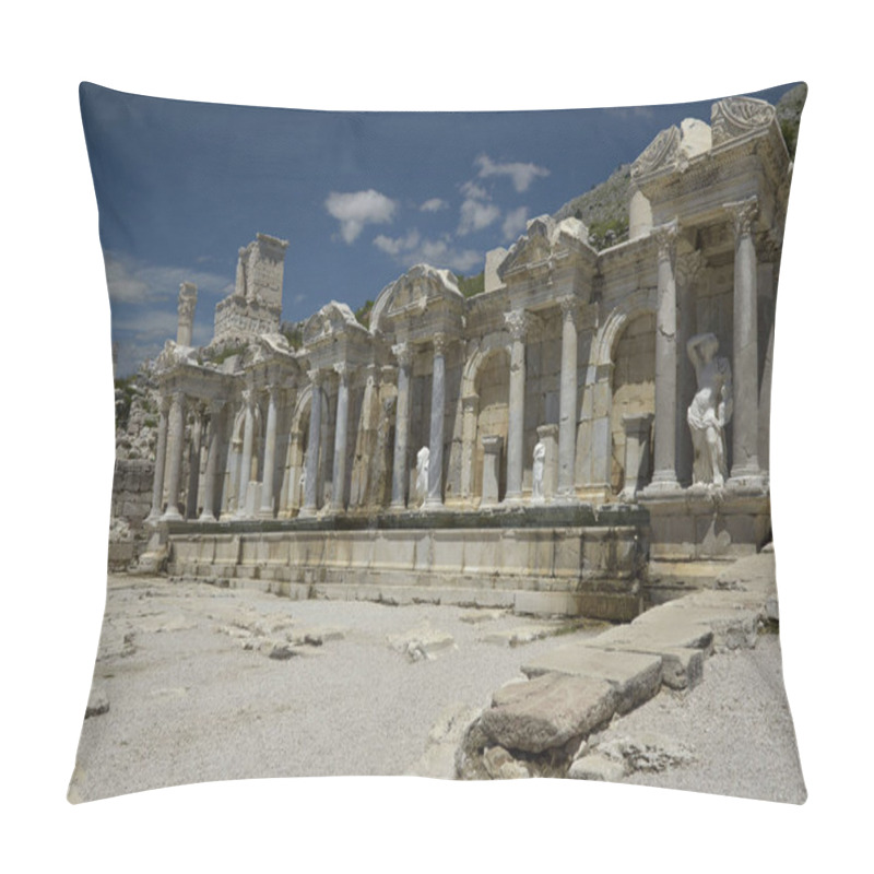 Personality  Antonine Fountain In Sagalassos Ancient City, Aglasun, Burdur Pillow Covers