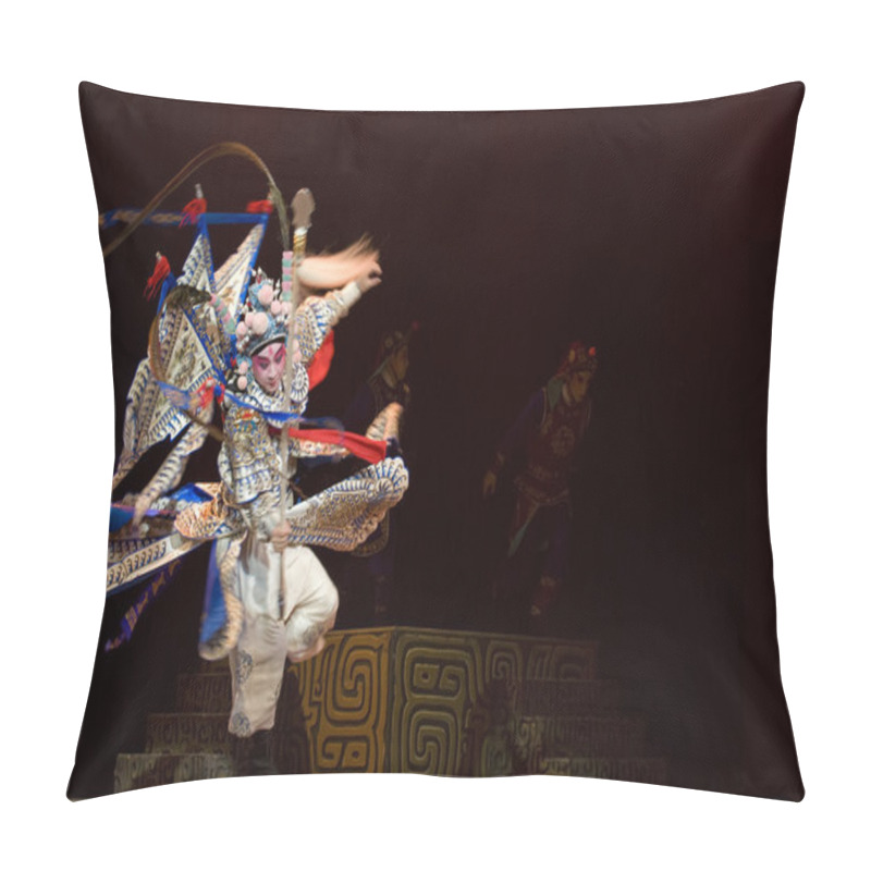 Personality  Chinese Traditional Opera Actor With Theatrical Costume Pillow Covers