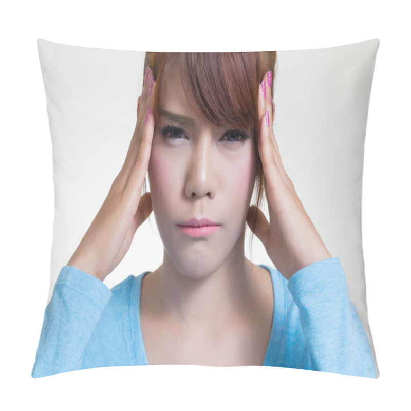 Personality  Woman With Headache Pillow Covers