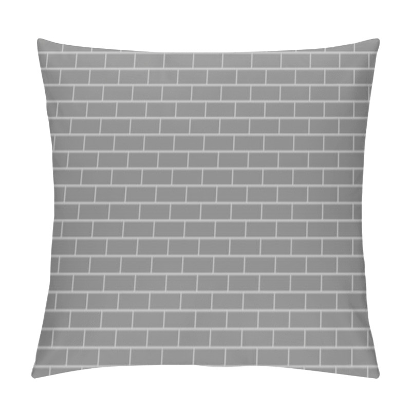 Personality  Seamless Pattern Of Gray Tiles. Vector Illustration. Pillow Covers