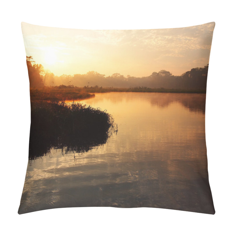 Personality  Sunrise In The Amazon Rainforest Pillow Covers