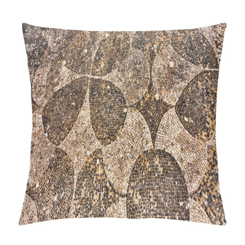 Personality  Roman Empire Mosaic Floor In Ostia Antica - Rome- Italy Pillow Covers