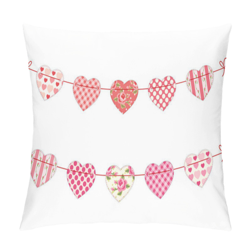 Personality  Hearts Garland 3 Pillow Covers