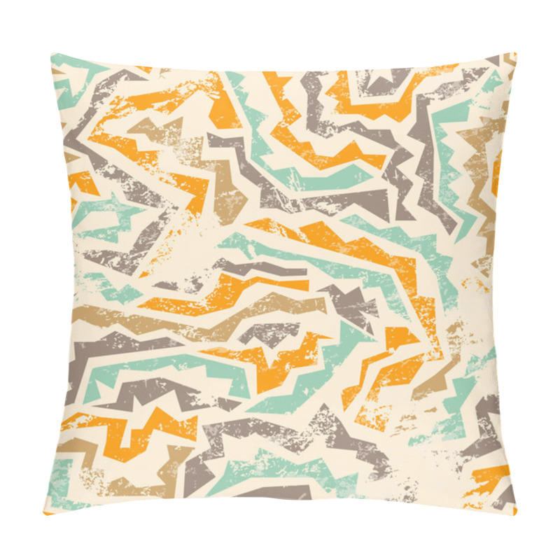 Personality  Ancient Seamless Pattern With Grunge Effect Pillow Covers