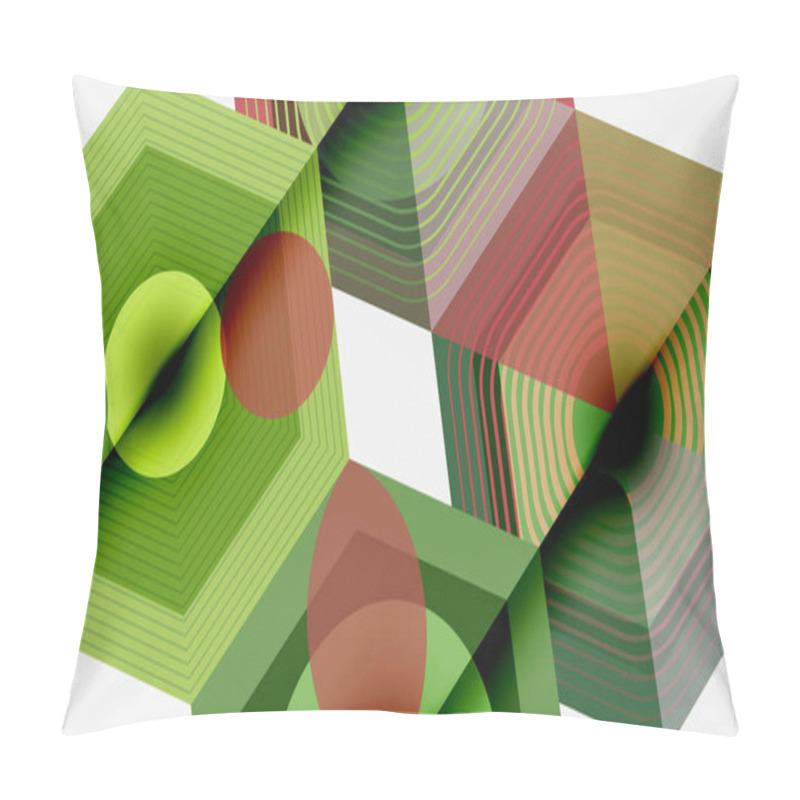 Personality  Hexagons, Diamonds Pattern. Geometric Repeating Hexagon Background Pillow Covers