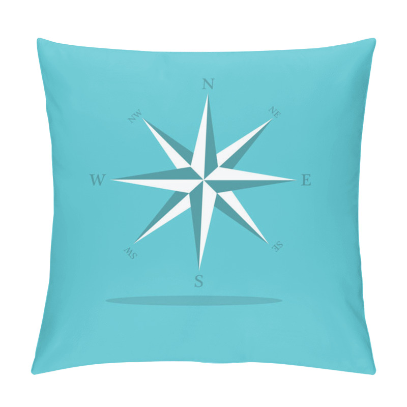 Personality  Rose Of Wind For Web Design Pillow Covers