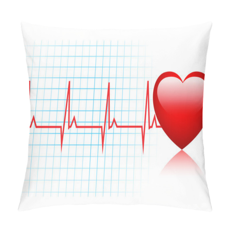 Personality  Heartbeat Background Pillow Covers