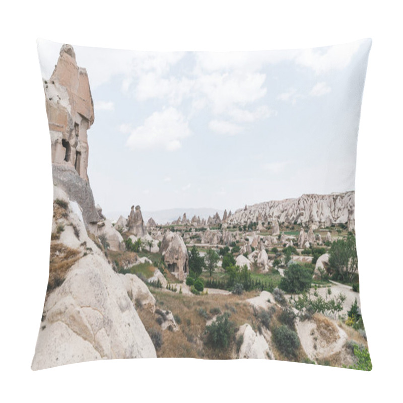 Personality  Majestic View Of Famous Rock Formations And Caves In Cappadocia, Turkey   Pillow Covers