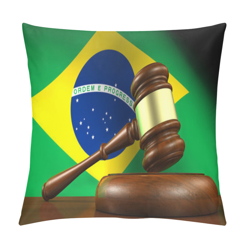 Personality  Brazil Justice And Law Concept Pillow Covers