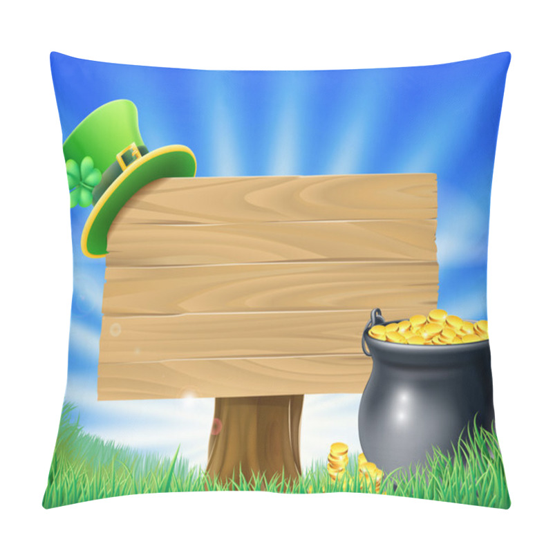 Personality  Saint Patricks Day Leprechaun Sign Pillow Covers