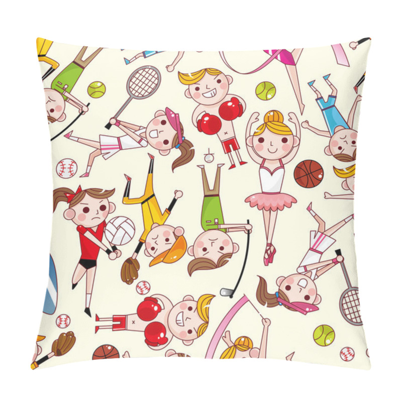 Personality  Cartoon Sport Player Pattern Pillow Covers