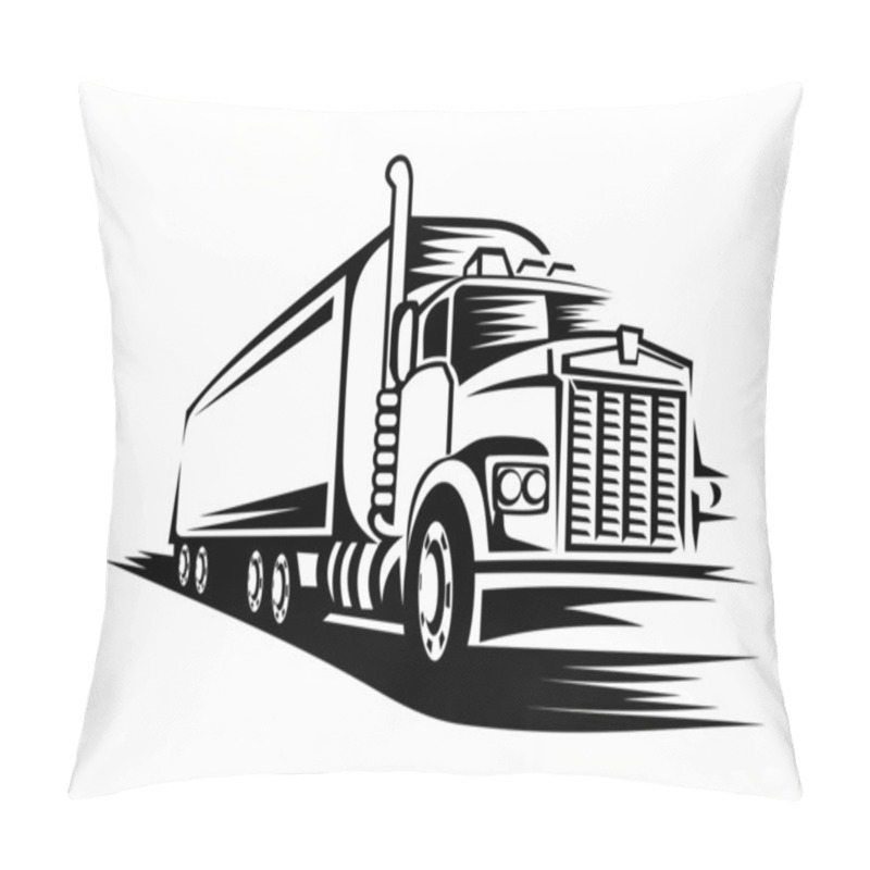 Personality  Moving Truck Pillow Covers