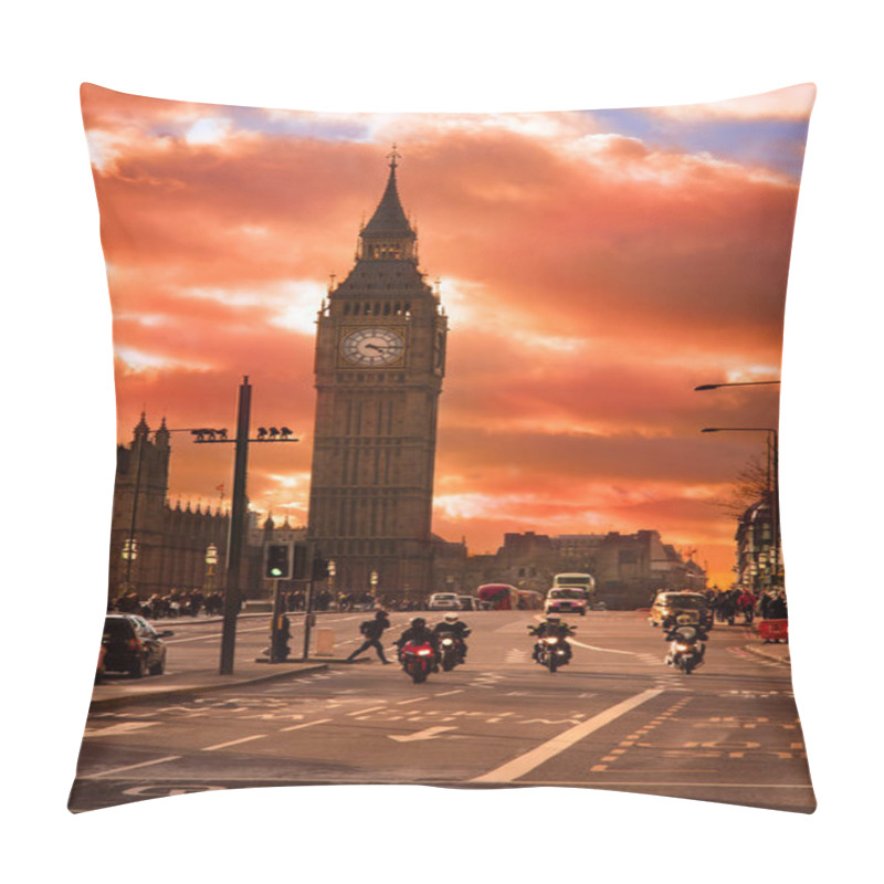 Personality  Mystic Sunset At Big Ben, London City Pillow Covers