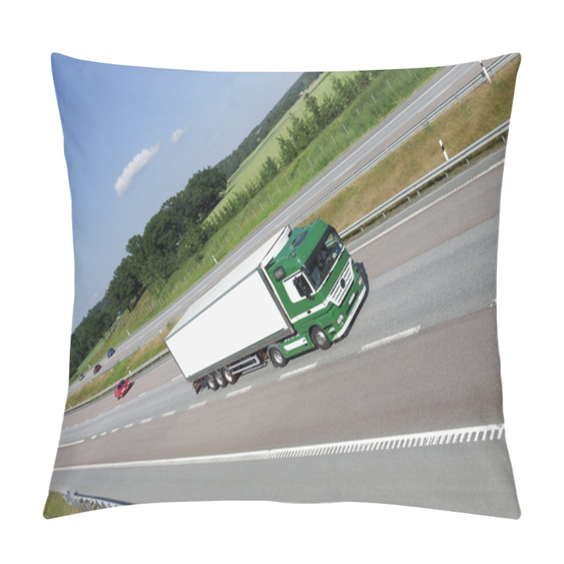 Personality  Truck On Highway Pillow Covers