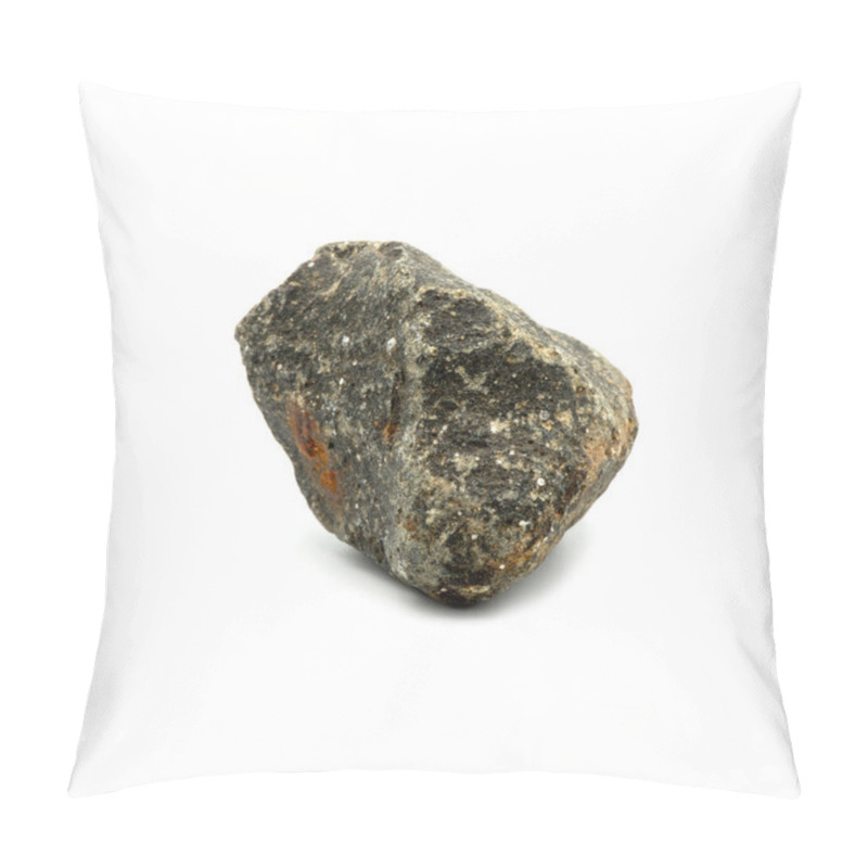 Personality  Big Granite Rock Stone, Isolated On The White Background. Pillow Covers