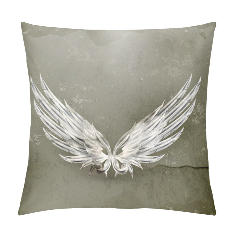 Personality  Wings White Old-style Vector Pillow Covers