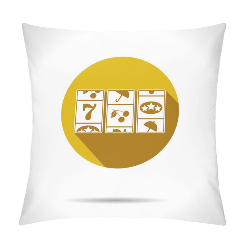 Personality  Vector Slot  Icon. Eps10 Pillow Covers