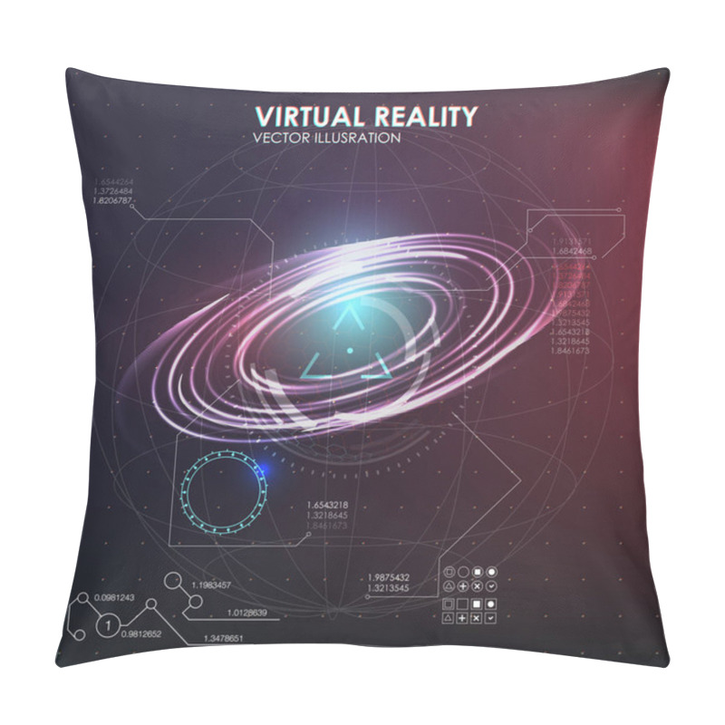 Personality  Abstract HUD Background Pillow Covers