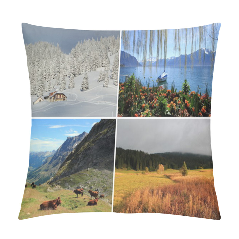 Personality  Four Seasons Collage Pillow Covers