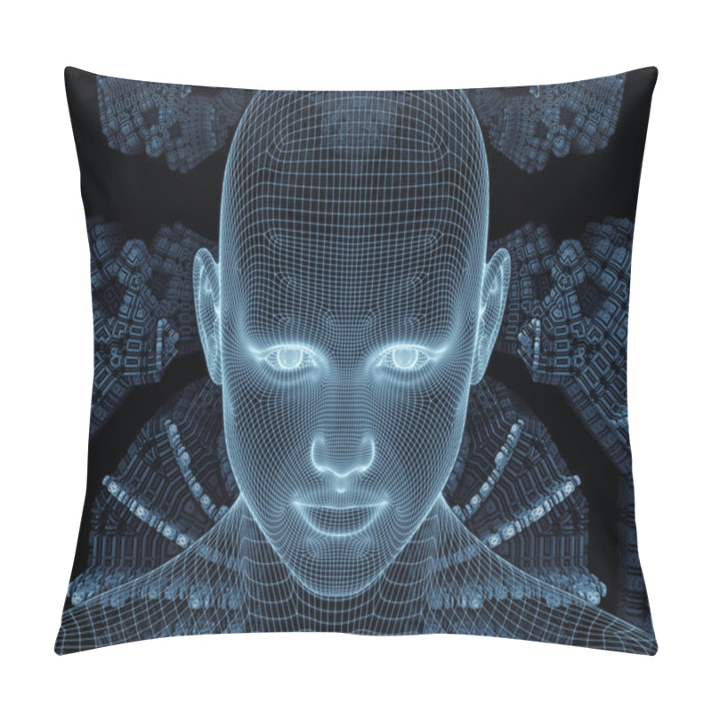 Personality  Illusions Of Digital Identity Pillow Covers