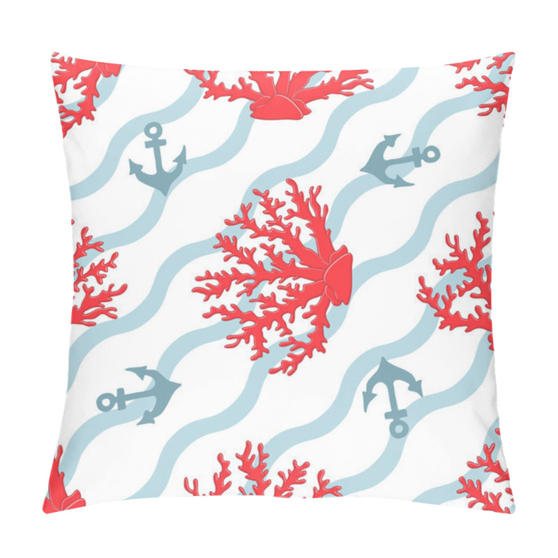 Personality  Seamless Pattern With Seashells Pillow Covers