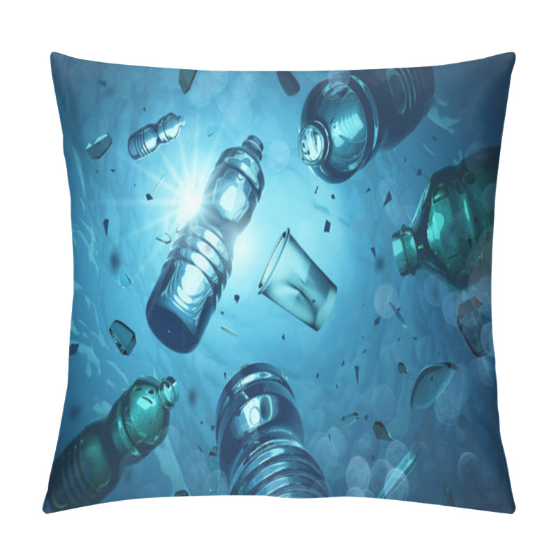 Personality  Plastic Ocean Pollution And Microplastics Pillow Covers