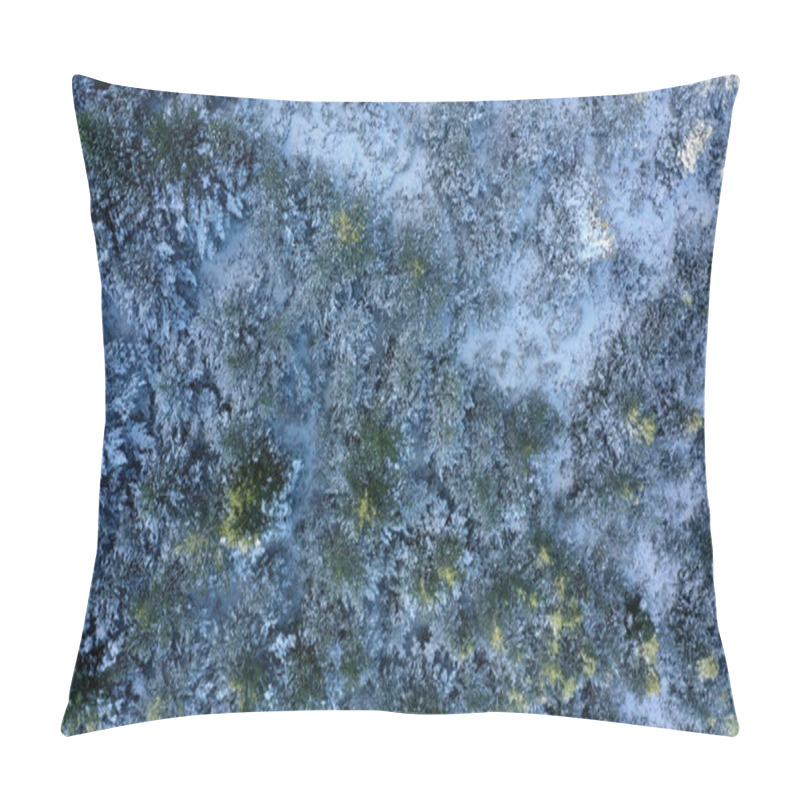 Personality  Snowy Trees Aerial View, Catalonia, Spain Pillow Covers