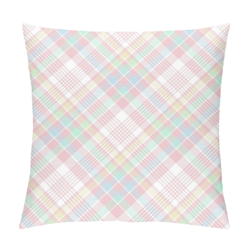 Personality  Rainbow Pastel Chevron Plaid Tartan Textured Seamless Pattern Design Suitable For Fashion Textiles And Graphics Pillow Covers