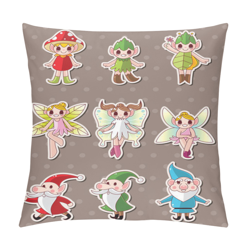 Personality  Cartoon Little Baby Fairy Stickers Pillow Covers