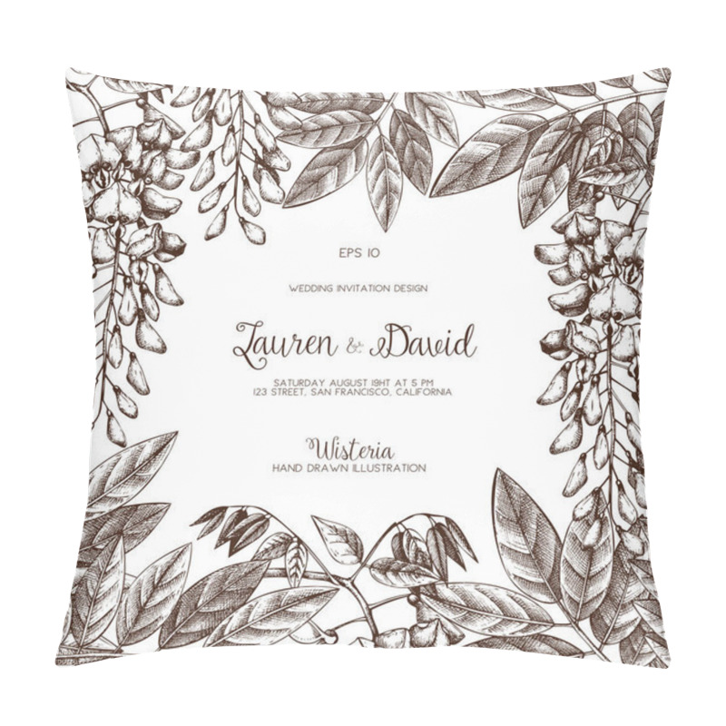 Personality  Wisteria Flower Background. Pillow Covers