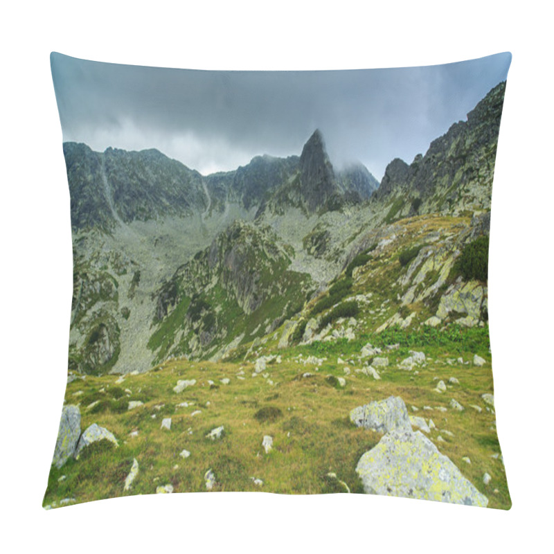 Personality  Alpine Scenery With Purple Wild Flowers Pillow Covers