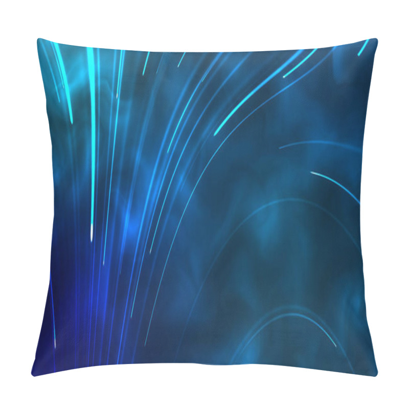 Personality  Fiber Dreams: A Mesmerizing 4K Animation Featuring 3D Particle Technology Creating A Thread-Like And Ethereal Background Pillow Covers