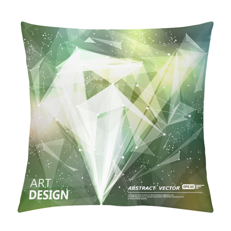 Personality  Abstract Composition, Green Font Texture, White Cybernetic Dot, Title Sequence, Wallpaper, Creative Figure, Intro Banner Form, Star, Point Surface, Outer Space Flyer Fiber, Neon Matrix, EPS10 Backdrop Pillow Covers