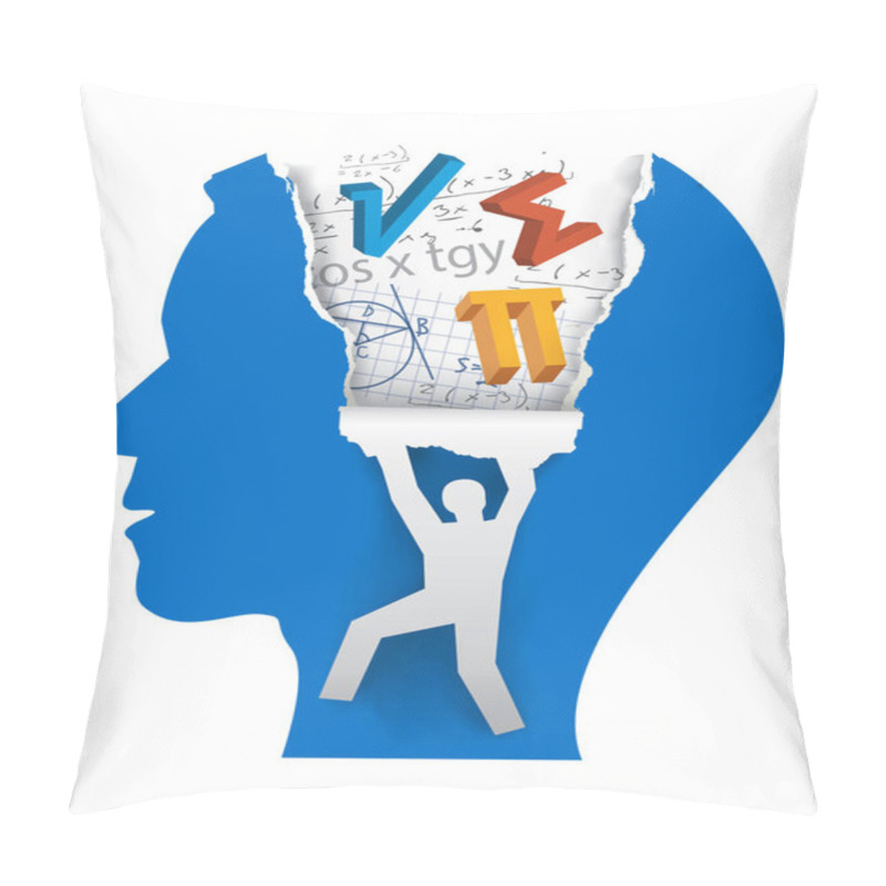 Personality   Mathematics Education Concept. Pillow Covers