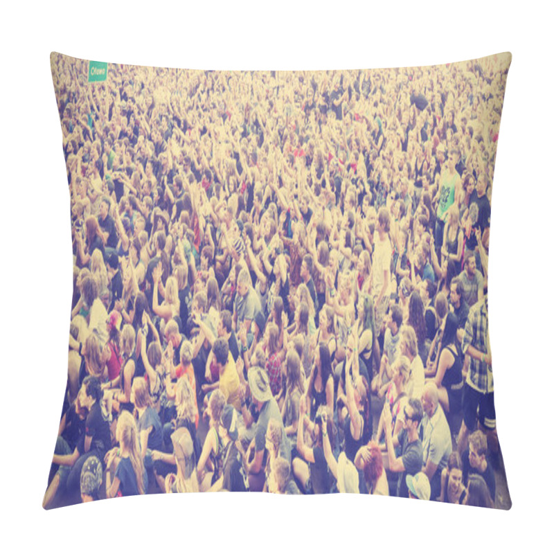 Personality  Applauding People During Concert. Pillow Covers