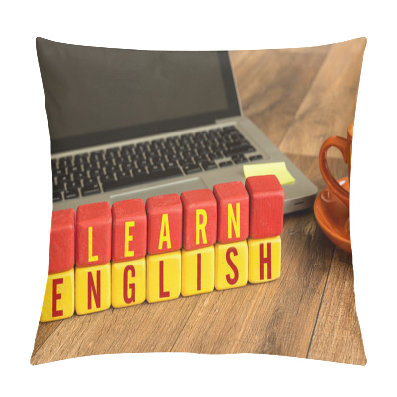 Personality  Learn English Written On Cubes Pillow Covers