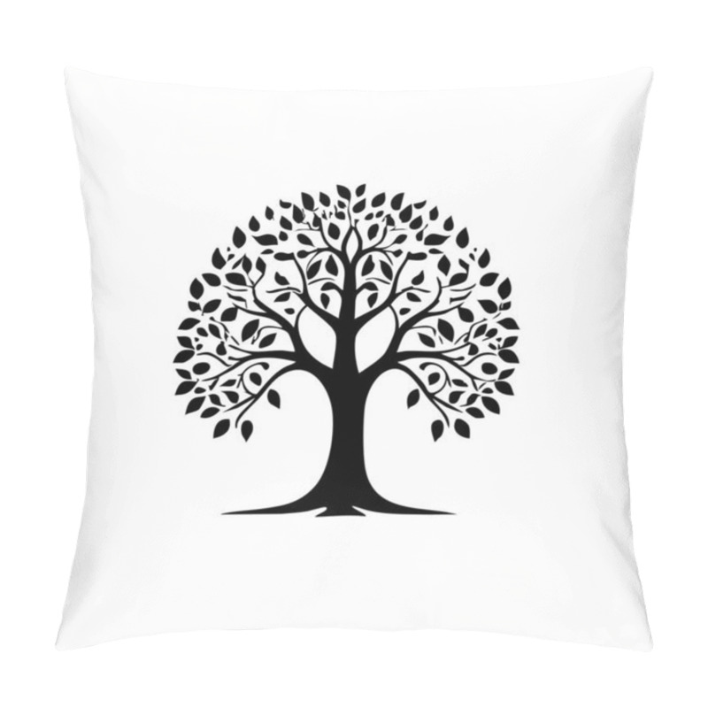 Personality  Abstract Tree Illustration Art Design For Social Media Template Backgrounds. Pillow Covers