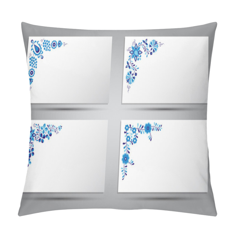 Personality  Vector Card Of Traditional Folk Patterns Pillow Covers