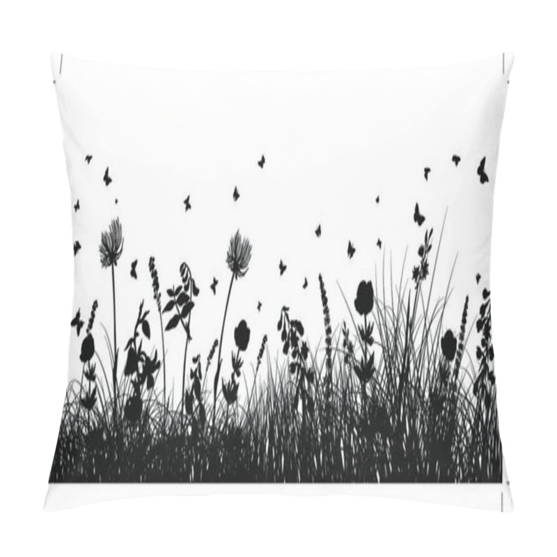 Personality  Summer Meadow Background. EPS 10 Vector Illustration Without Transparency And Meshes. Pillow Covers