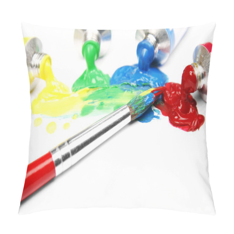 Personality  Gouaches And A Paintbrush Pillow Covers